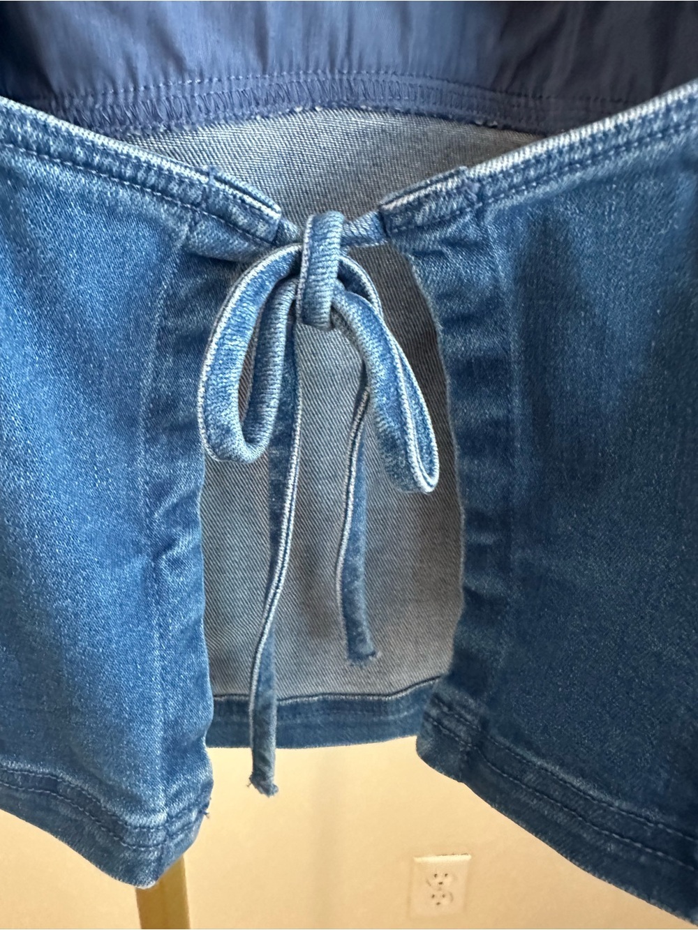 NWT Pilcro Blue Sleeveless Denim Peplum Top - Picture 4 of 8
